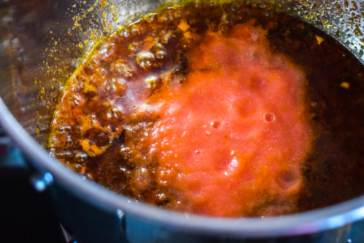 making gravy