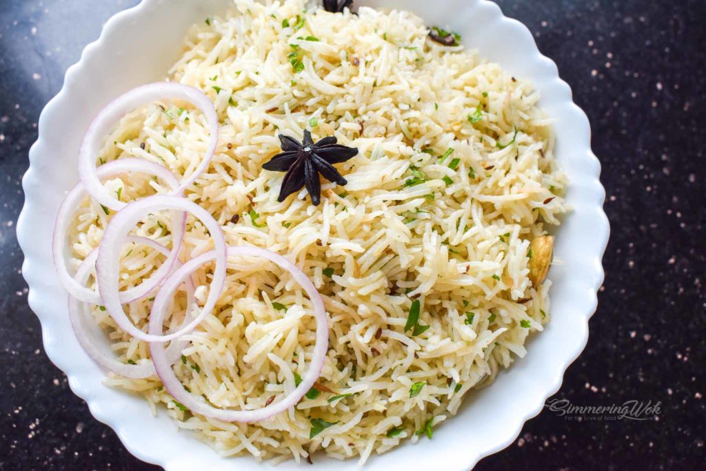 Jeera rice in restaurant style