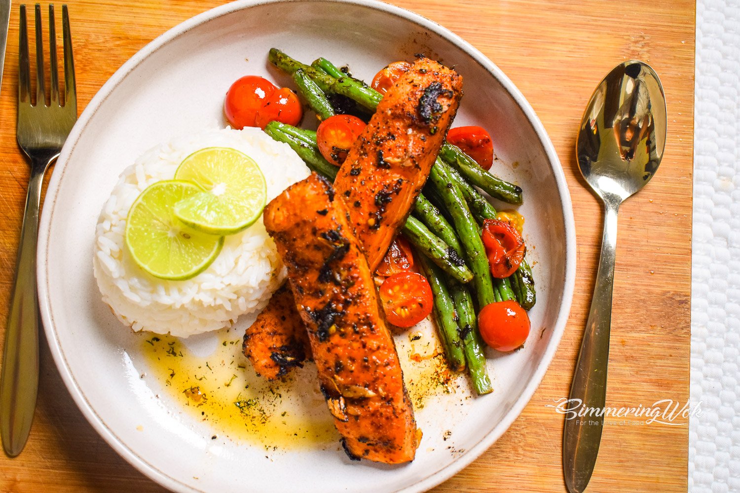 Butter Garlic Salmon with Cilantro